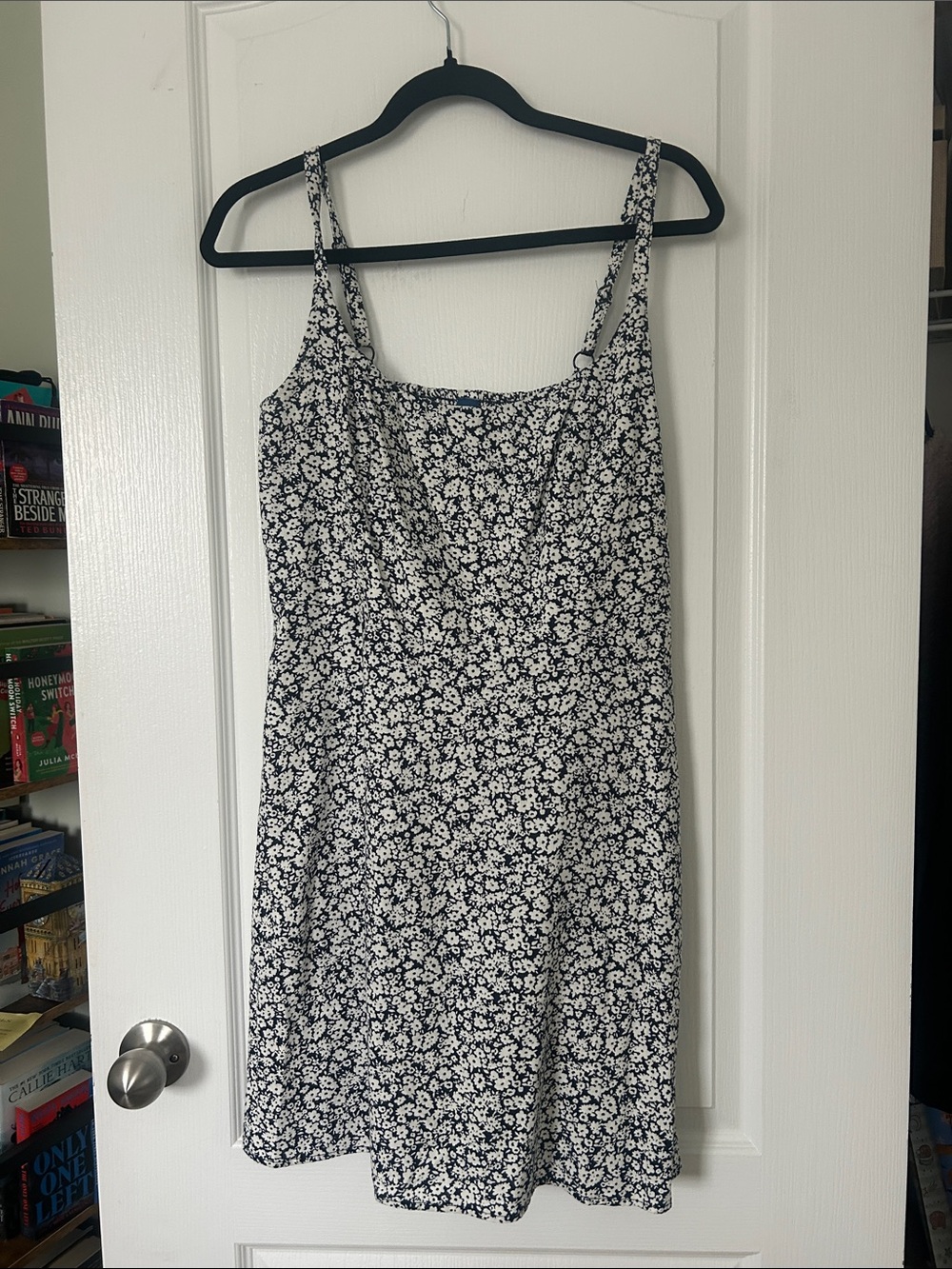 Old Navy Black and White Floral Mini Dress